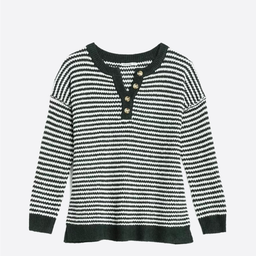 Pink Clover Nayaira Henley Sweater